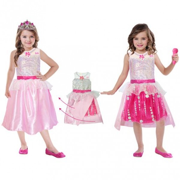 Déguisement Barbie Rock & Royals Premium : 5/7 ans - Amscan-999581-Parent