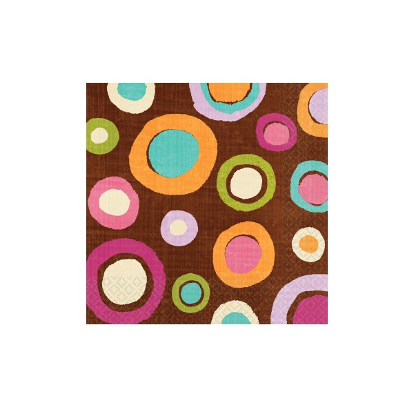 Serviettes Chocolat Multicolores - 517866