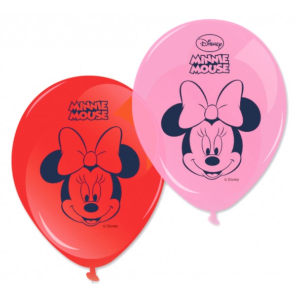 Ballons de Baudruche Minnie House™ x8 - LMIN84934