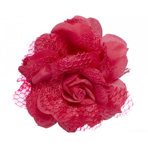 Fleur Rouge - Accessoire Cheveux - AC0096