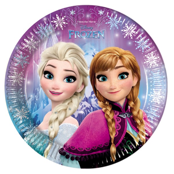 Assiettes Frozen™ - La Reine des Neiges™ x8 - Procos-86755