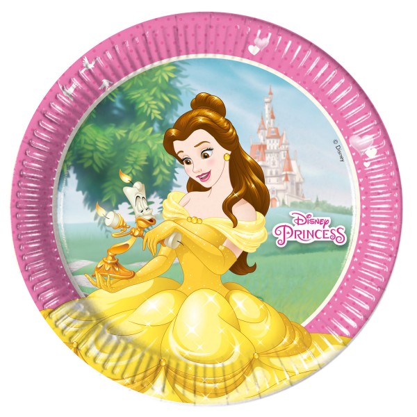 Assiettes en carton Princesses Disney x8 - 87874