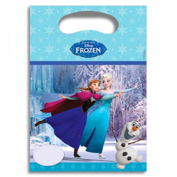 Sachets anniversaire La Reine des Neiges (Frozen) x6 - Procos-85431