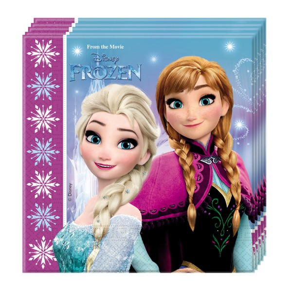 Serviette La Reine des Neige (Frozen) x20 - Procos-86757