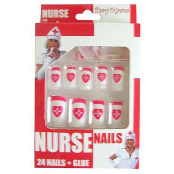 Faux Ongles Infirmière - Accessoire - 58267