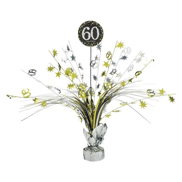 Centre de Table en papier métallisé - 60 Sparkling Celebration - Doré 45.7 cm - 110296