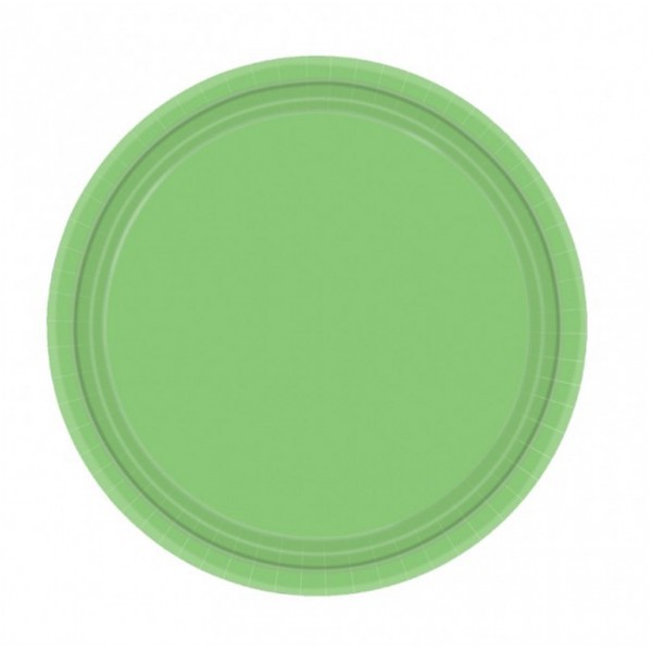Assiettes - Vert Kiwi x8 - 54015-53