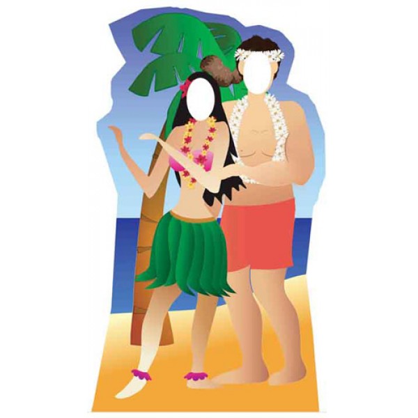 Figurine Géante ''Couple Hawaï'' - SC42