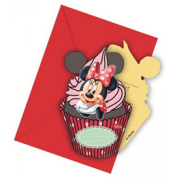 Invitation Anniversaire Minnie Café™ x6 - 82676