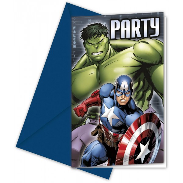Invitations Avengers Assemble™ x6 - 84653