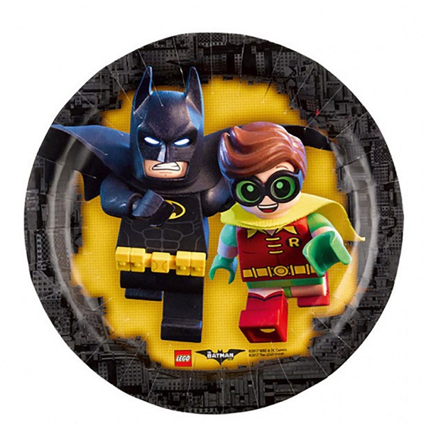 Assiettes à Dessert : Lego Batman x8 - 9901823