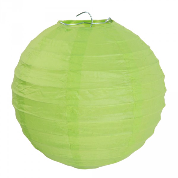Lanterne Boule Papier Vert - 4313-10