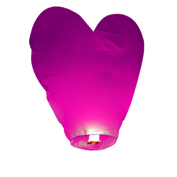 Lanterne Volante Coeur Rose - 969