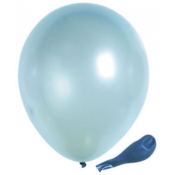 Ballons Metallique bleu pâle x50 - 30600