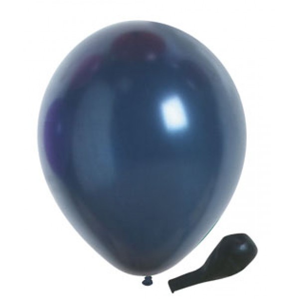 Ballons Metallique bleu tempête x50 - 34417