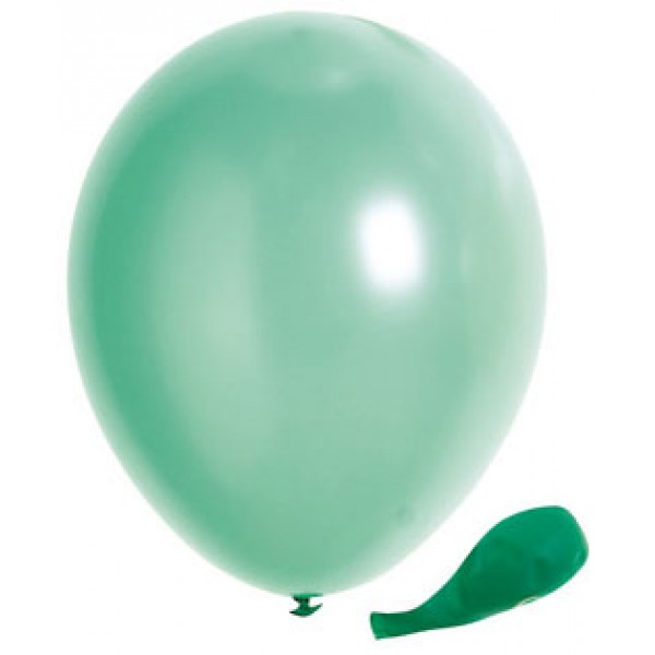 Ballons Metallique vert menthe x50 - 37562