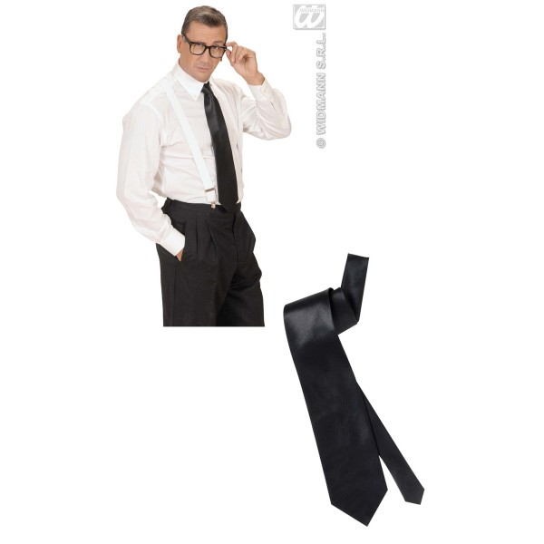 Cravate Noire Satinée - 2993A