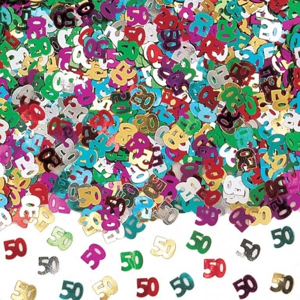 Confettis anniversaire 50 ans - 37150-90
