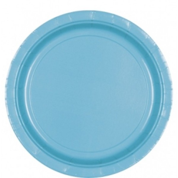 Assiettes Turquoise x20 - 55015-54