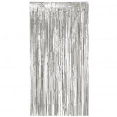 Rideau en aluminium argent métallique - 200 x 100 cm