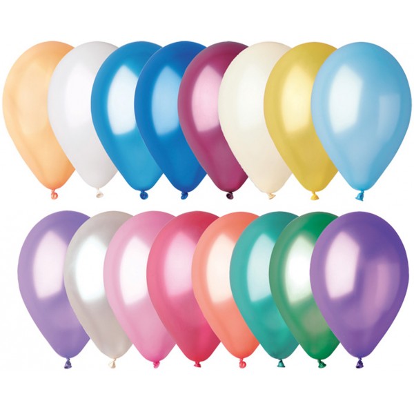 Sachet Ballon Nacré Multicolore x50 - 118209