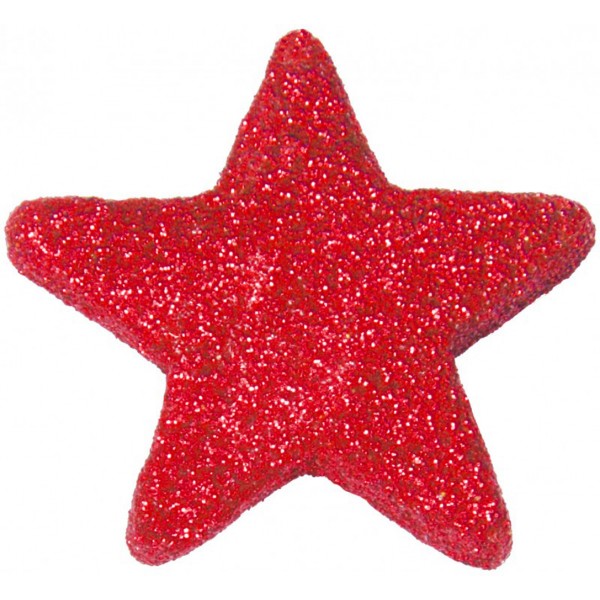 Étoile Paillette Rouge x12 - 3004-07