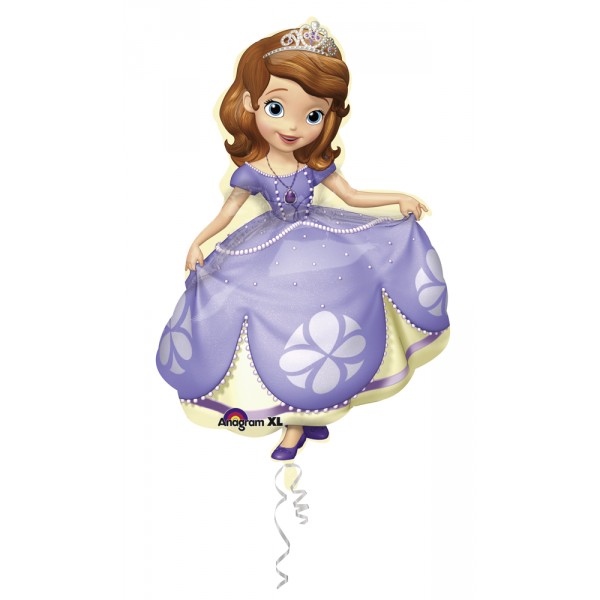 1 Ballon Mylar 66 x 88 cm-Princesse Sofia™- - 2753101