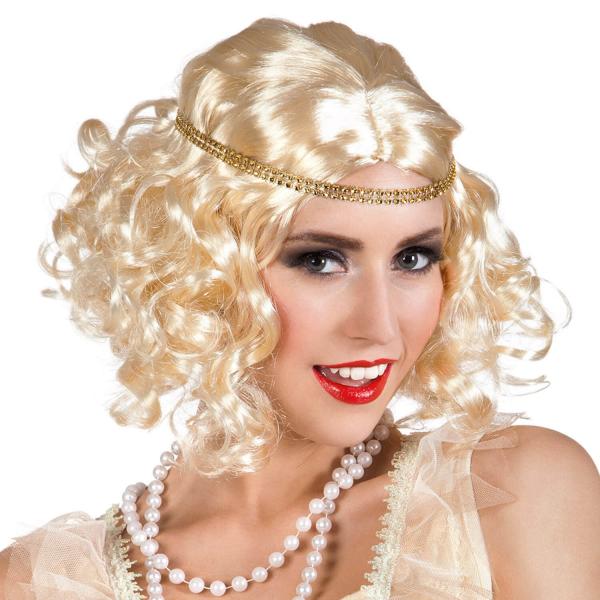 Perruque Charleston Flapper - Blonde - 85796