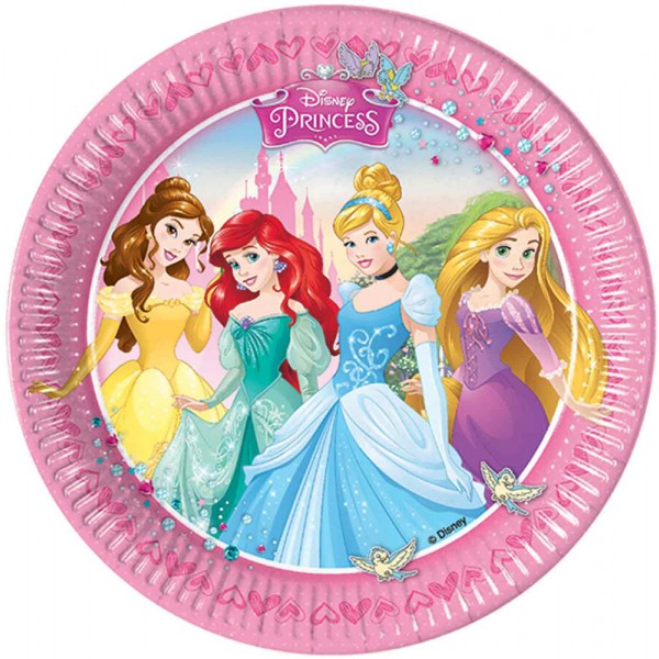 Assiettes Princesse Disney™ x8 - 85000