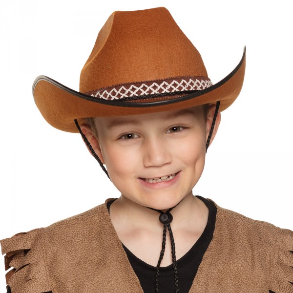Chapeau Cowboy Brun - Enfant - 54370BOL
