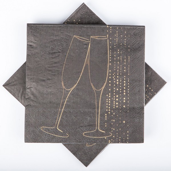 Décoration de Table : Serviettes flûtes à Champagne x20 - 4617-11