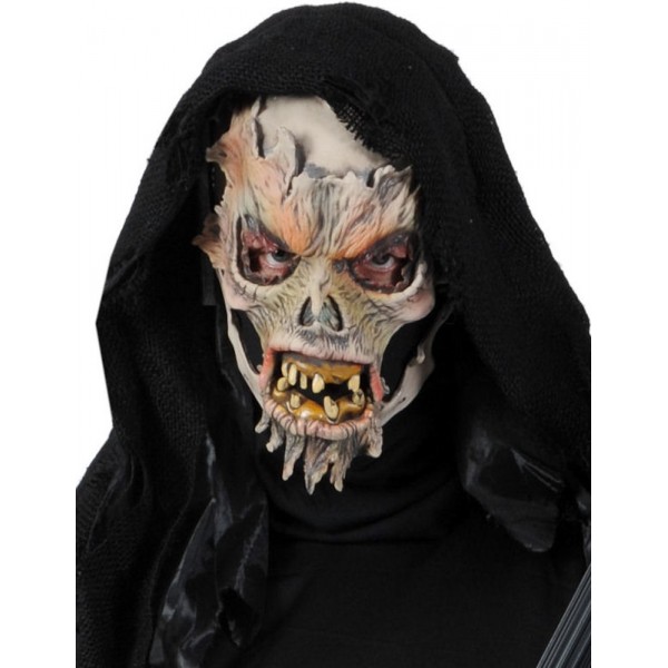 Masque en latex d'effroyable squelette pour adulte - 63770