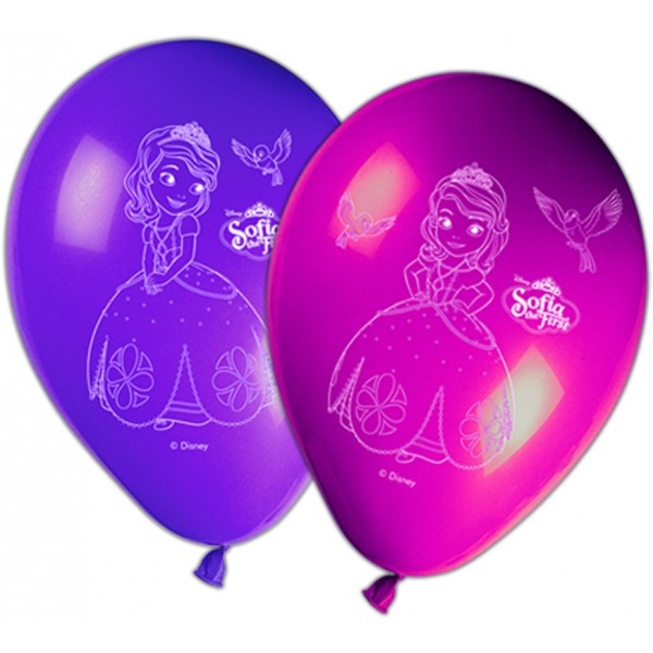 Ballons Princesse Sofia© x8 - Disney© - 83022