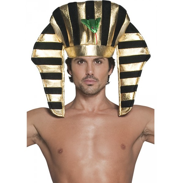 Coiffe De Pharaon Or et Noire - SM30284