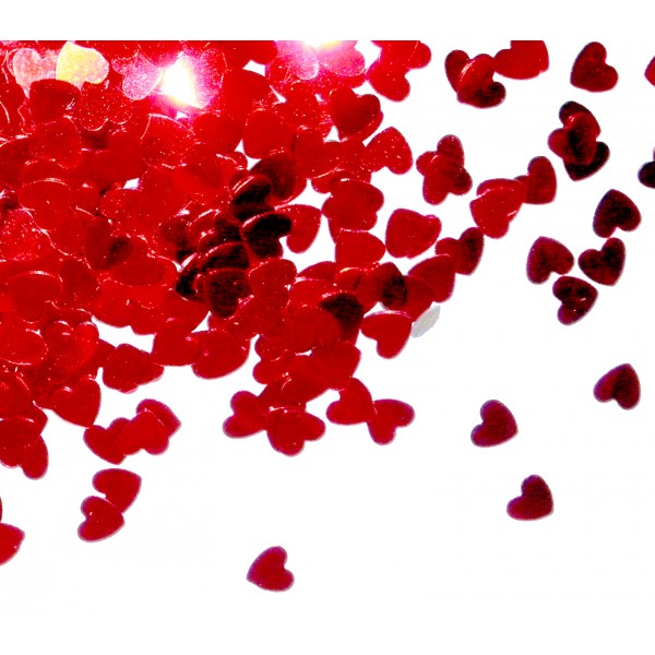 Confettis Petits Coeur Rouges - CO2737