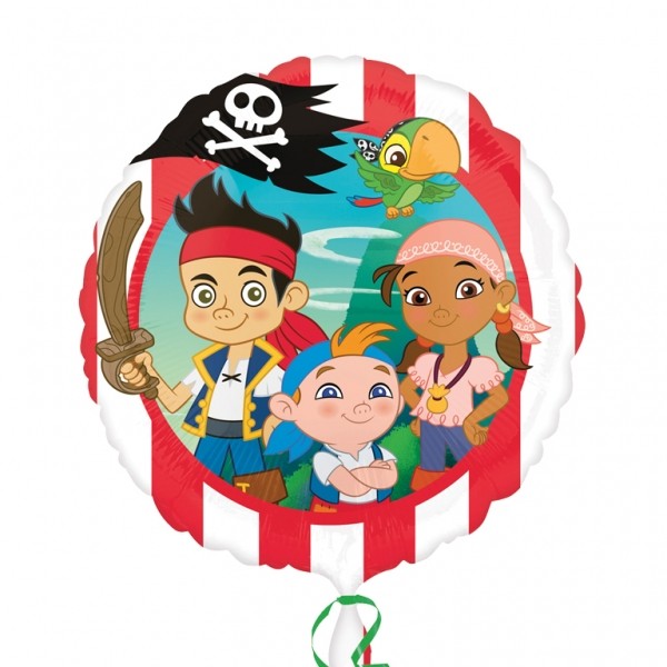 1 Ballon Rond Mylar-43 cm-Jake le Pirate - Disney© - 2635501