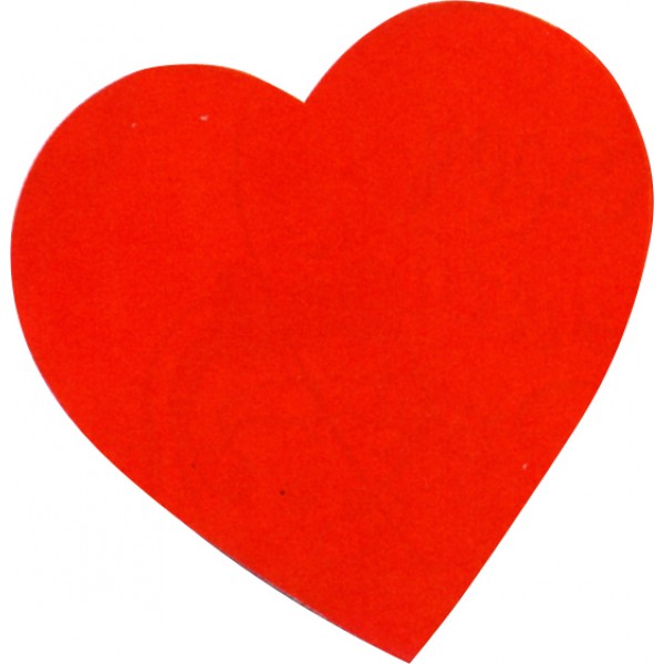 1 Gros Coeur en Carton Rouge - GU75534