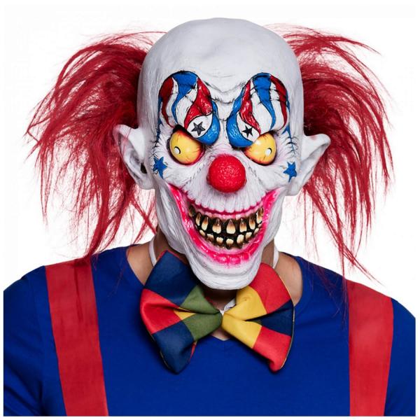 Masque tête latex Creepy clown - Adulte - 97532