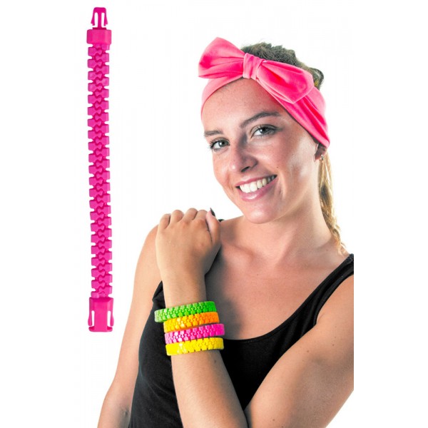 Bracelet Zip Rose Fluo - 333152