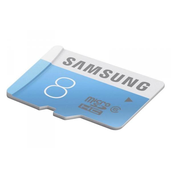 MicroSDHC 8GB Samsung CL6 + adaptateur SD En vrac/Boitier plastique - MKT-12104