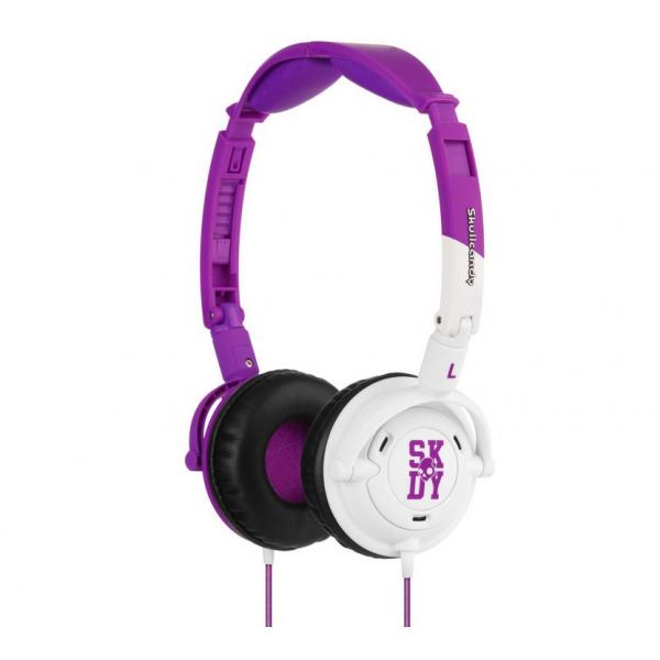 Skullcandy Lowrider Headphones - Violet - Blanc - S5LWDY-058-VIO-BL
