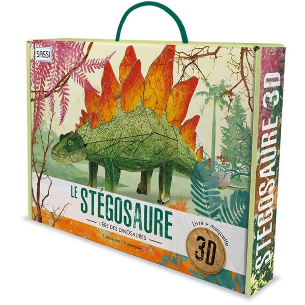 Livre et maquette 3D L'ère Des Dinosaures : Stégosaure - Sassi-609658
