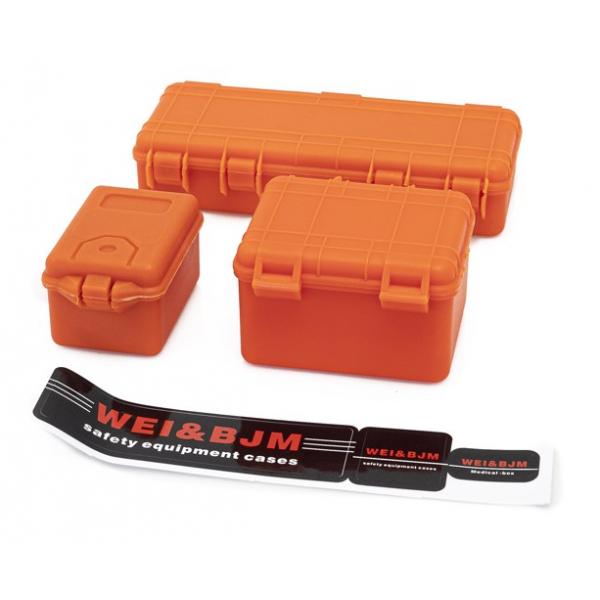 Set de 3 valises de protection orange - HT-SU1801148