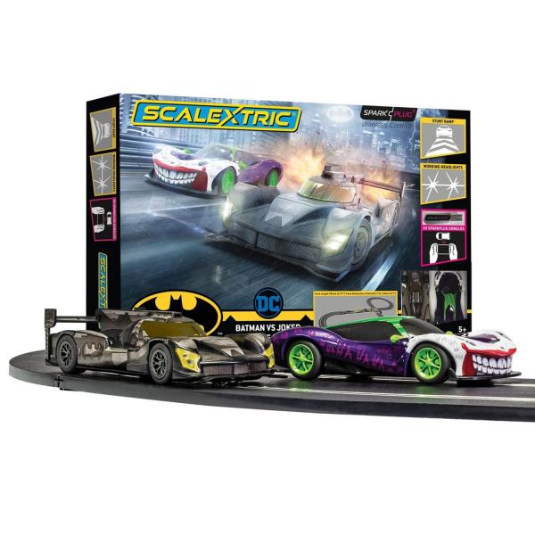 Circuit de voitures Scalextric Spark Plug : Batman contre Joker  - Scalextric-C1415P