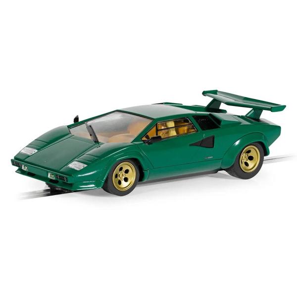 Slot car : Lamborghini Countach - verte - Scalextric-C4500