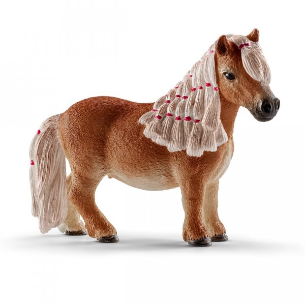 Figurine cheval : Mini jument poney Shetland - Schleich-13776