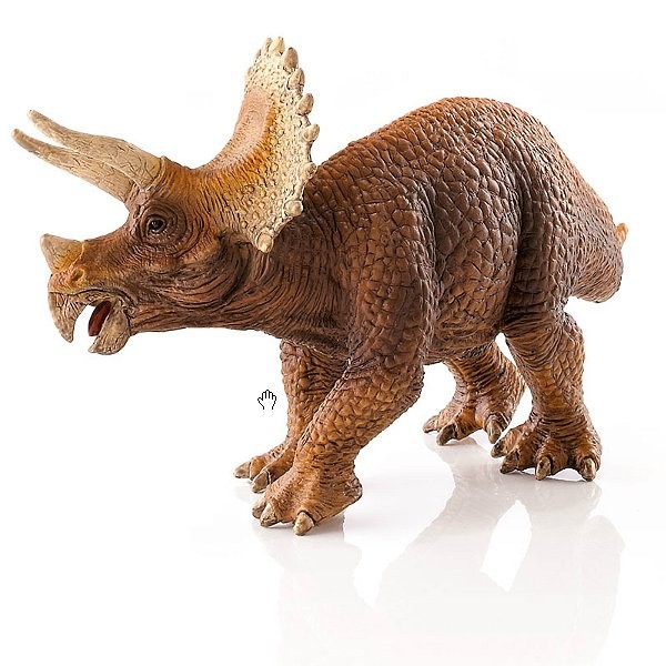 Figurine Dinosaure : Triceratops marron - Schleich-14522