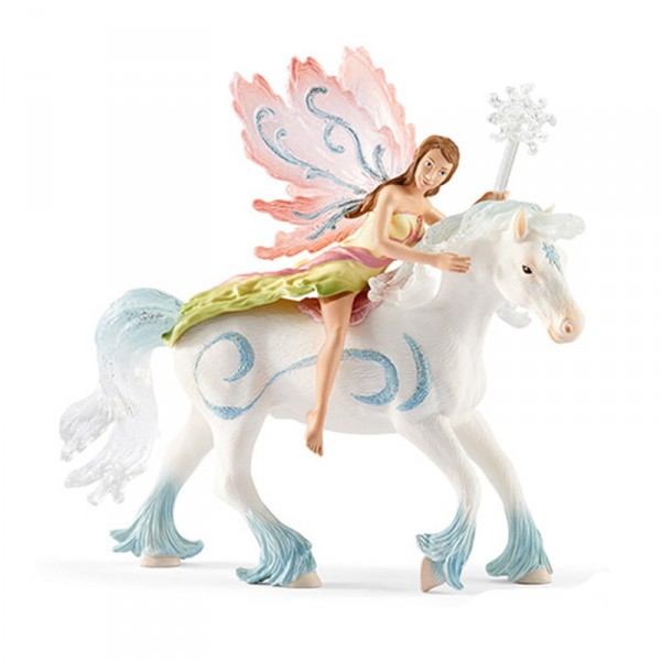 Figurine elfe Nalenja avec cheval nébuleux - Schleich-70538