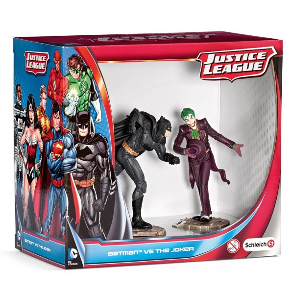 Figurines super héros : Justice League Scenery Pack : Batman contre le Joker - Schleich-22510