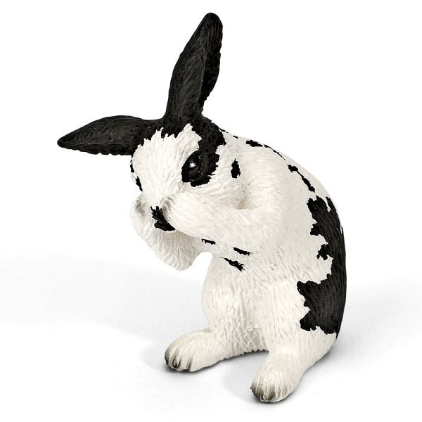 Figurine lapin faisant sa toilette - Schleich-13698